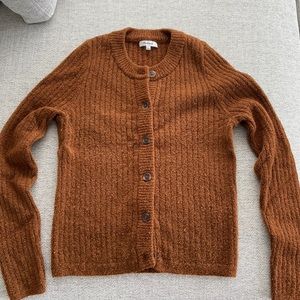 Cozy Madewell brown cardigan (size L)